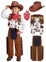 Conjunto infantil de vaqueiro Sicypoty Western de 8 a 10 anos