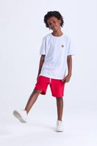 Conjunto Infantil de Verão Camiseta Lisa com Aplique Conjunto Infantil de Verão Camiseta Lisa com Aplique