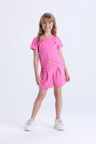 Conjunto Infantil de Verão Cropped Transpassado Conjunto Infantil de Verão Cropped Transpassado