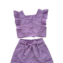 Conjunto Infantil De Verao Menina Moda Bloguerinha Babadinho Diva Infantil