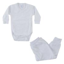 Conjunto Infantil Di Grassi Body e Calça Térmica Branco - 186401