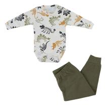 Conjunto Infantil Di Grassi Dino Off White e Verde - 167