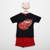 Conjunto Infantil Disney Camiseta Carros + Bermuda Menino