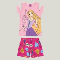Conjunto Infantil Disney Princesas- Rapunzel e Cinderela- Malwee Kids