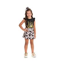 Conjunto Infantil Duzizo Super Girl Feminino