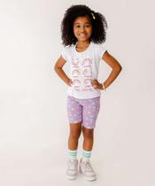 Conjunto Infantil Estampa Arco- íris Tam 4 a 10-25129