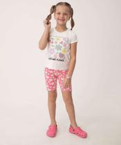 Conjunto Infantil Estampa Floral Marisa Tam 4 a 10-79019