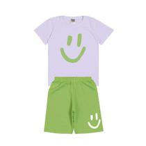 Conjunto Infantil Estampa Menino Tamanhos 4 6 8 10 12 14 16 Anos Camiseta e Bermuda