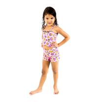 Conjunto Infantil Estampado Menina Bermuda Cropped Alcinha Personagens Conjunto Infantil Estampado Menina Bermuda Cropped Alcinha Personagens