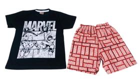 Conjunto Infantil Estampado Personagens Heróis Adventures Conjunto Infantil Estampado Personagens Heróis Adventures