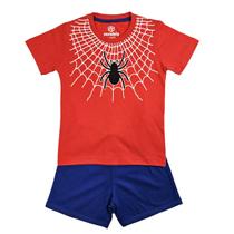 Conjunto Infantil Fantasia Menino Aranha Carnaval Vermelho e Azul Minideia Conjunto Infantil Fantasia Menino Aranha Carnaval Vermelho e Azul Minideia