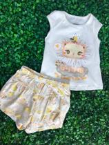 Conjunto Infantil Fem Gatinho Little Bee