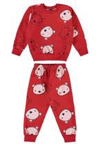 Conjunto Infantil Feminina com Blusão e Calça Bee Loop