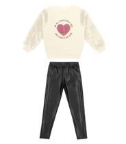 Conjunto Infantil Feminino Always Trick Nick Bege