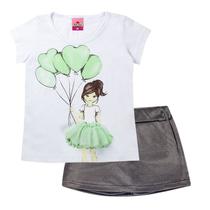 Conjunto Infantil Feminino Bailarina - Tileesul