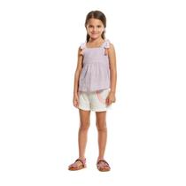 Conjunto Infantil Feminino Bata Tricoline Chic 50617