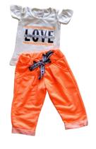 Conjunto Infantil Feminino Blusa + Calça Love Girl Alekids