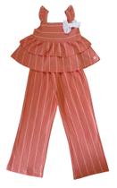 Conjunto Infantil Feminino Blusa com Alça + Calça Angerô
