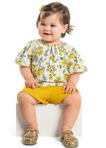 Conjunto Infantil Feminino Blusa e Short Quimby