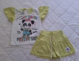 Conjunto Infantil Feminino Blusa e Shorts Abrange Conjunto Infantil Feminino Blusa e Shorts Abrange