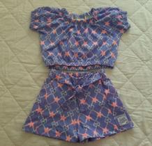 Conjunto Infantil Feminino Blusa e Shorts Abrange Conjunto Infantil Feminino Blusa e Shorts Abrange