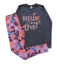 Conjunto Infantil Feminino Blusa ML + Legging Elian