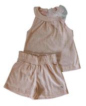 Conjunto Infantil Feminino Blusa Regata + Shorts Angerô