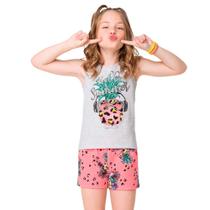 Conjunto Infantil Feminino Blusa + Short Kyly