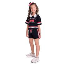 Conjunto Infantil Feminino Blusa + Short Kyly Conjunto Infantil Feminino Blusa + Short Kyly