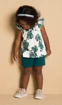 Conjunto Infantil Feminino Blusa + Short Milon 13783