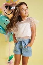 Conjunto Infantil Feminino Blusa + Shorts Infanti R.48011