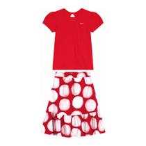 Conjunto infantil feminino blusa texturizada e saia midi carinhoso ref:1000108966 4/8