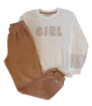 Conjunto Infantil Feminino Blusão ML + Calça TileeSul Conjunto Infantil Feminino Blusão ML + Calça TileeSul