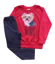 Conjunto Infantil Feminino Blusão ML + Legging Cotton Fakini Conjunto Infantil Feminino Blusão ML + Legging Cotton Fakini