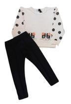 Conjunto Infantil Feminino Blusão ML + Legging Infanti.