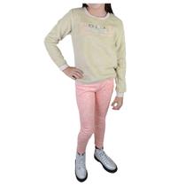 Conjunto Infantil Feminino Brandili Fleece Bege - 5585 Conjunto Infantil Feminino Brandili Fleece Bege - 5585