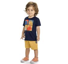 Conjunto Infantil Feminino Camiseta + Bermuda Moletinho Monstros Kyly Conjunto Infantil Feminino Camiseta + Bermuda Moletinho Monstros Kyly