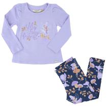 Conjunto Infantil Feminino Carinhoso ML Lilás Fada - 10001