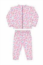 Conjunto Infantil Feminino Casaco + Calça Bay gus 6550