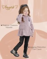 Conjunto Infantil Feminino Casaco Chamonix + Legging Molicotton Angerô Conjunto Infantil Feminino Casaco Chamonix + Legging Molicotton Angerô