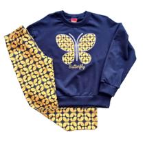 Conjunto Infantil Feminino Casaco ML + Legging Cotton Kyly Conjunto Infantil Feminino Casaco ML + Legging Cotton Kyly