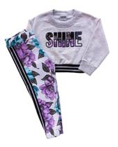 Conjunto Infantil Feminino Cropped ML + Calça Nanai Conjunto Infantil Feminino Cropped ML + Calça Nanai