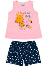 Conjunto Infantil Feminino Curto Rosa Amizade - Malwee