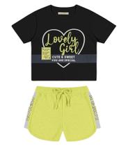 Conjunto Infantil Feminino Cute & Sweet Trick Nick Preto