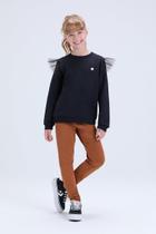 Conjunto Infantil Feminino de Inverno Moletom com Babado em Tule Conjunto Infantil Feminino de Inverno Moletom com Babado em Tule