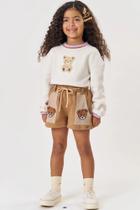 Conjunto Infantil Feminino De Moletom Linho Kukiê 81111