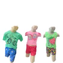 Conjunto infantil feminino e Masculino Verão - Flor de maracujá Conjunto infantil feminino e Masculino Verão - Flor de maracujá