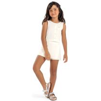 Conjunto Infantil Feminino Elian Regata Short Sofisticado