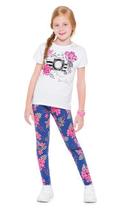 Conjunto Infantil Feminino Fotografia Blusa + Legging Kyly