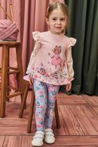 Conjunto Infantil Feminino Inverno Meia Estação Bata Manga Longa E Legging Kukiê 79114 Conjunto Infantil Feminino Inverno Meia Estação Bata Manga Longa E Legging Kukiê 79114